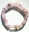 Rainbow Fluorite Button Bracelet 